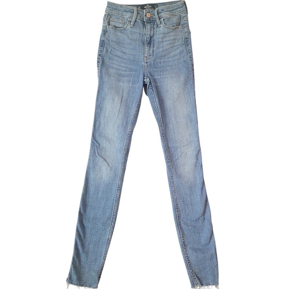 Hollister HR Skinny Crop Jeans 00L Y2K Mall Girl EUC